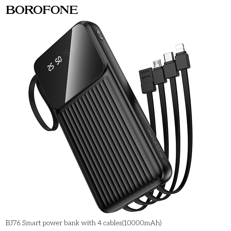 BOROFONE BJ76 Smart Power Bank with 4 Cables(10000mAh)