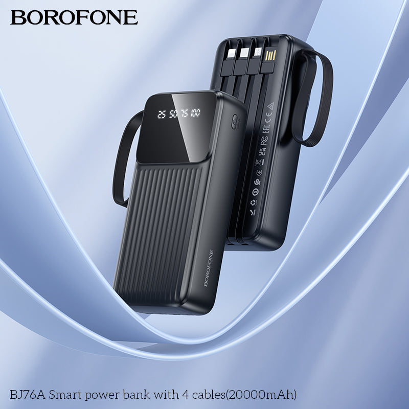BOROFONE BJ76A Smart Power Bank with 4 Cables(20000mAh)