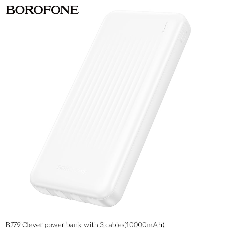 BOROFONE BJ79 Clever Power Bank with 3 Cables(10000mAh)