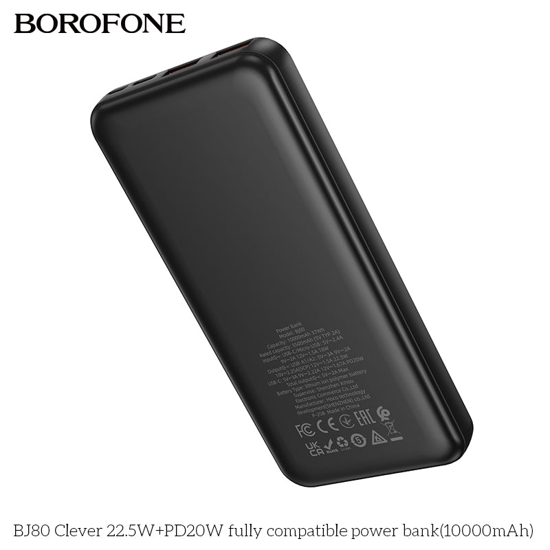 BOROFONE BJ80 Clever 22.5W+PD20W Fully Compatible Power Bank(10000mAh)