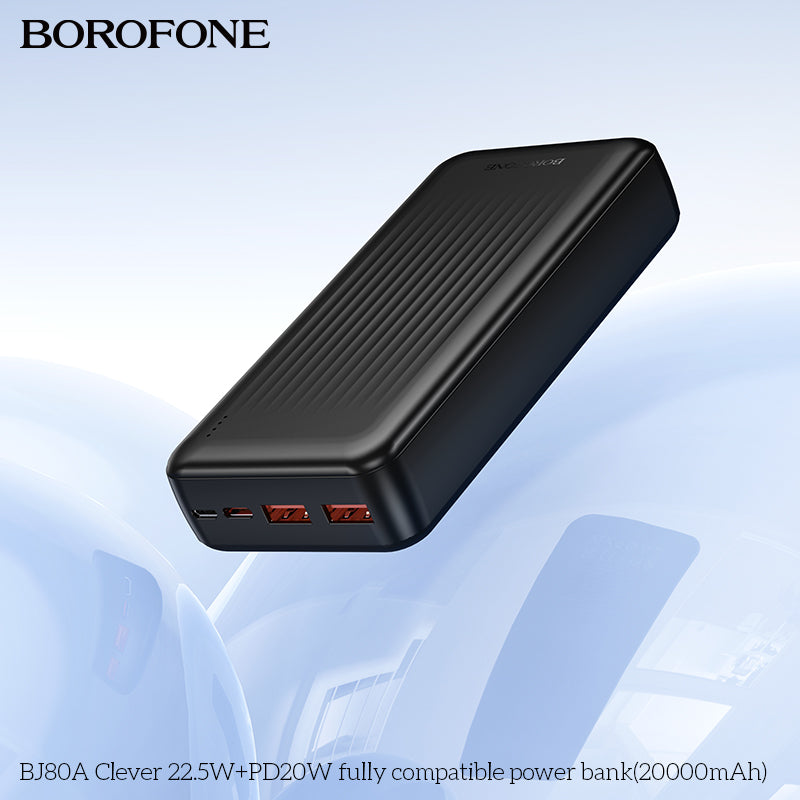BOROFONE BJ80A Clever 22.5W+PD20W Fully Compatible Power Bank(20000mAh)