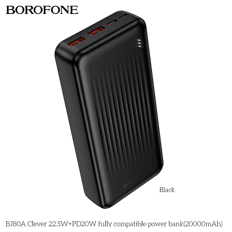BOROFONE BJ80A Clever 22.5W+PD20W Fully Compatible Power Bank(20000mAh)