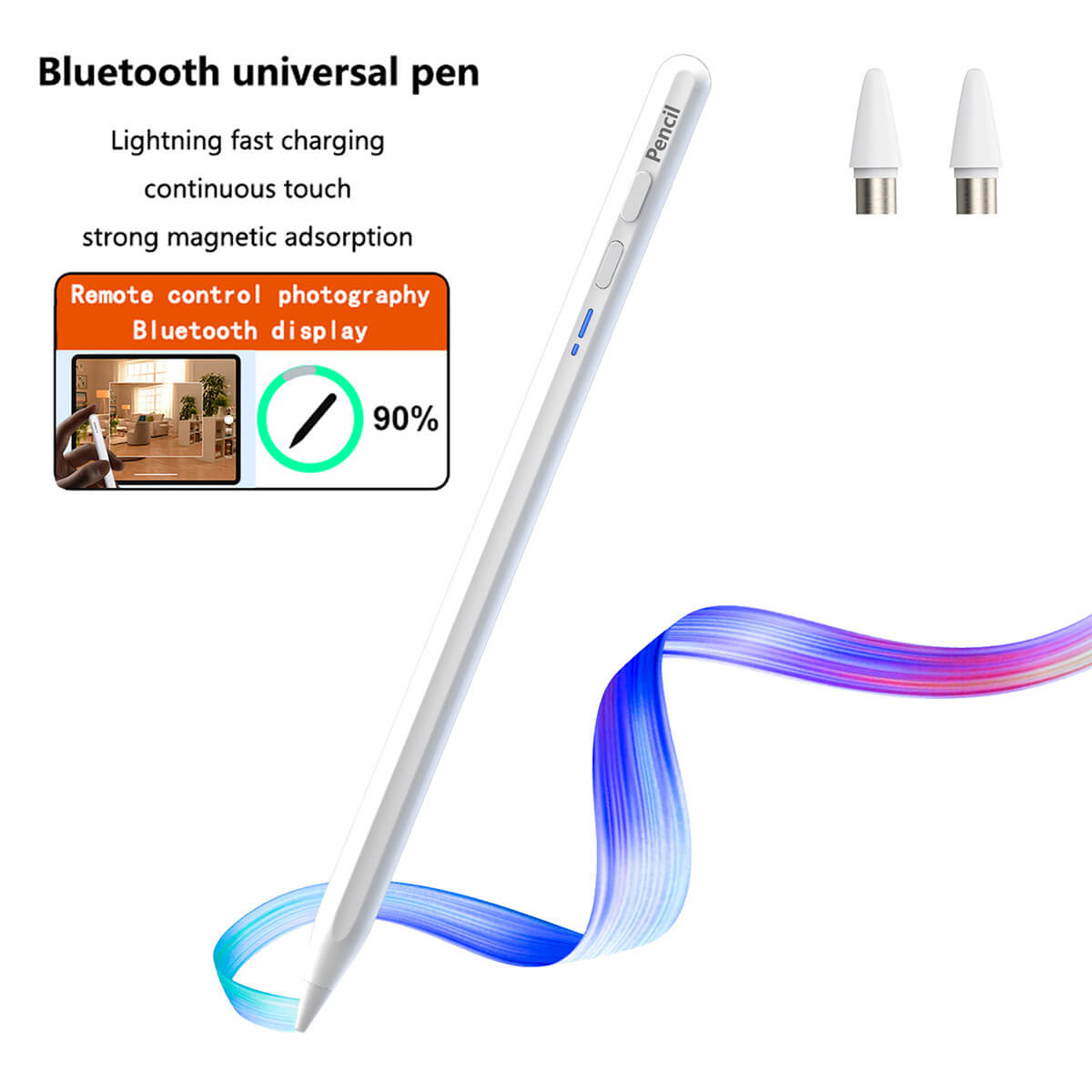 BP17-BL Type-C Bluetooth Universal Stylus Pen - Hugmie