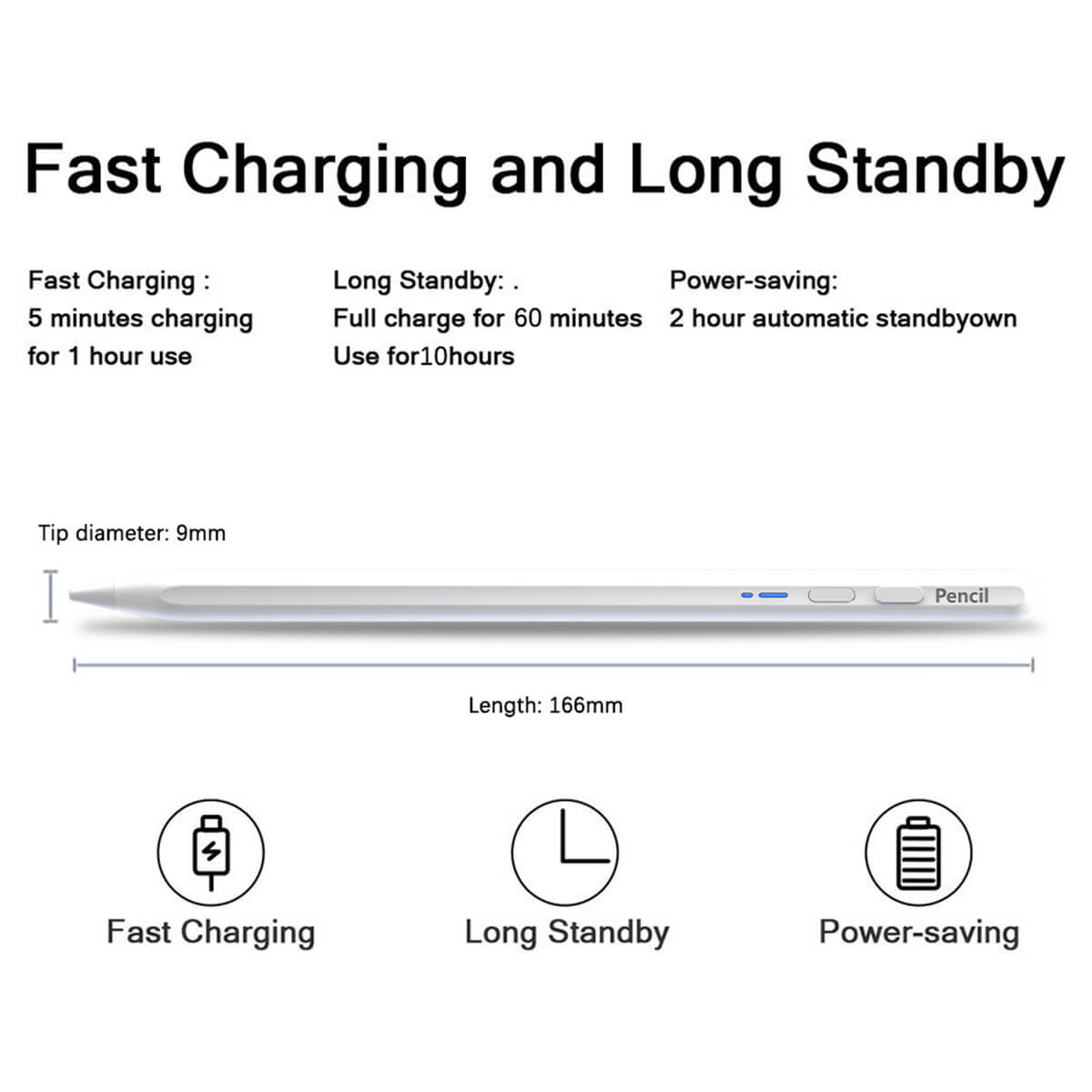 BP17-BL Type-C Bluetooth Universal Stylus Pen - Hugmie