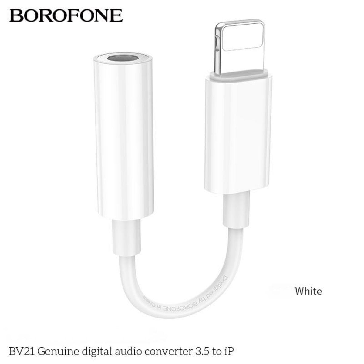 BOROFONE BV21 Genuine iP to 3.5mm Digital Audio Converter