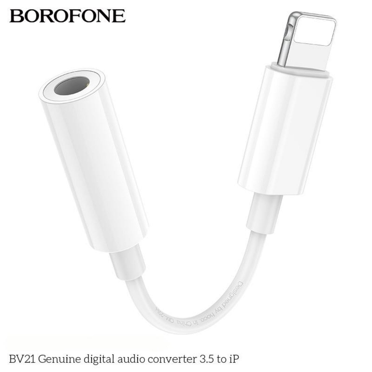 BOROFONE BV21 Genuine iP to 3.5mm Digital Audio Converter