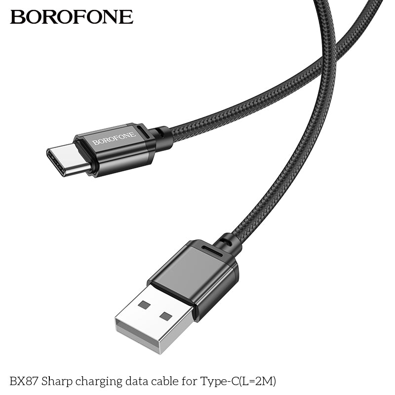 BOROFONE BX87 Sharp 60W TYPE-C to TYPE-C Charging Data Cable