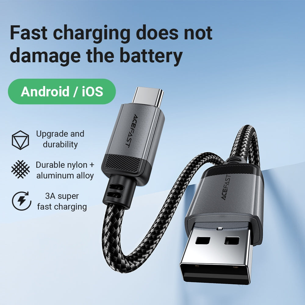 ACEFAST C20-04 USB-A to USB-C Aluminum Alloy Charging Data Cable