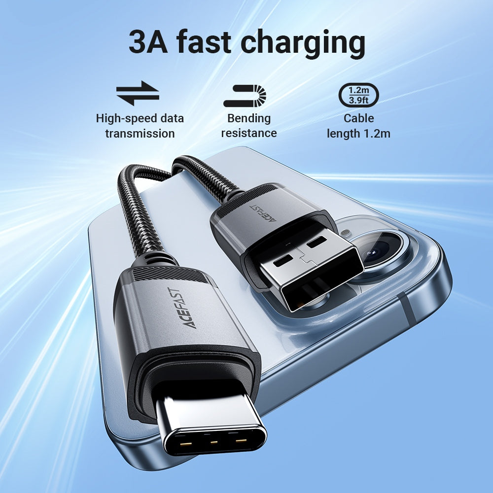 ACEFAST C20-04 USB-A to USB-C Aluminum Alloy Charging Data Cable