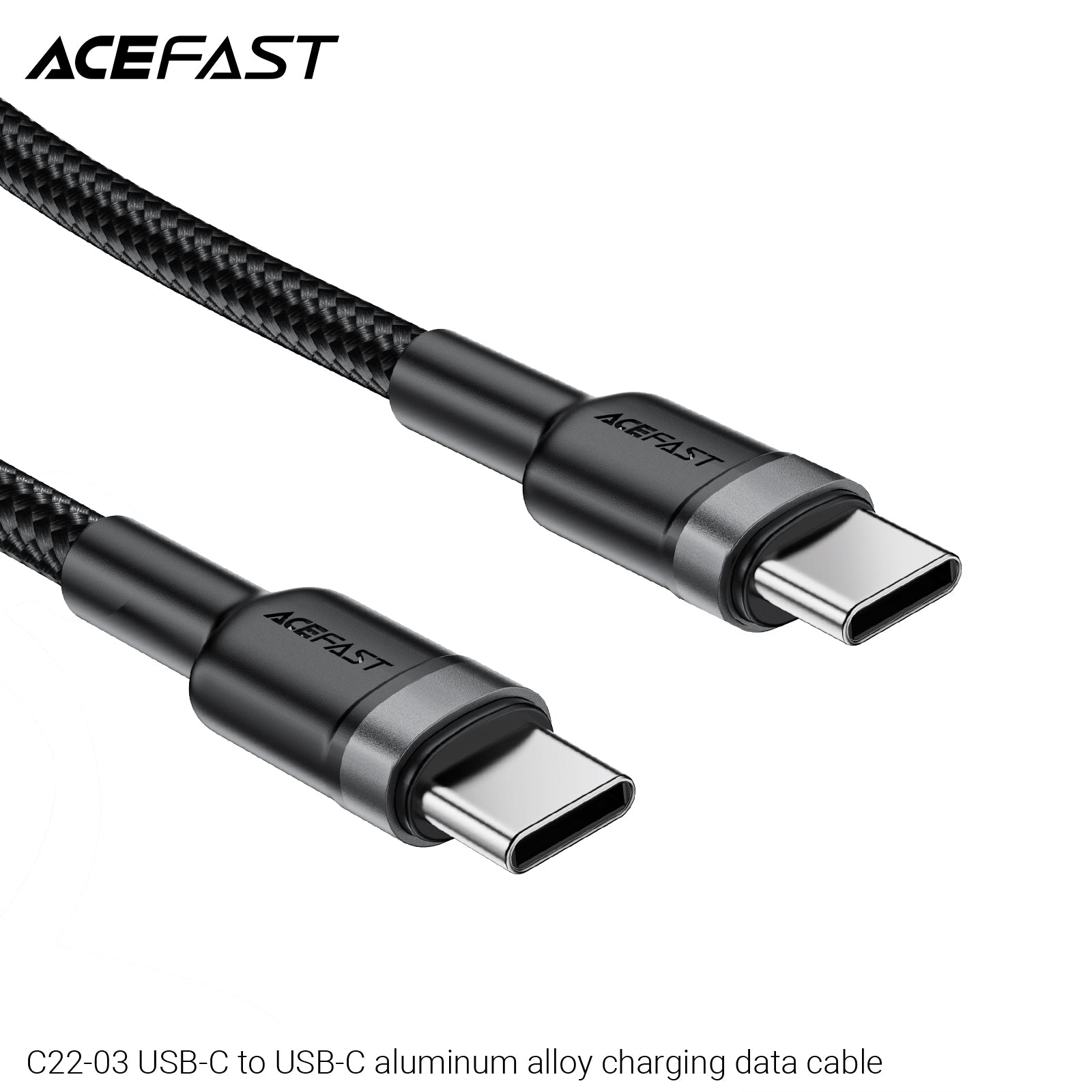 ACEFAST C22-03 USB-C To USB-C Aluminum Alloy Charging Data Cable