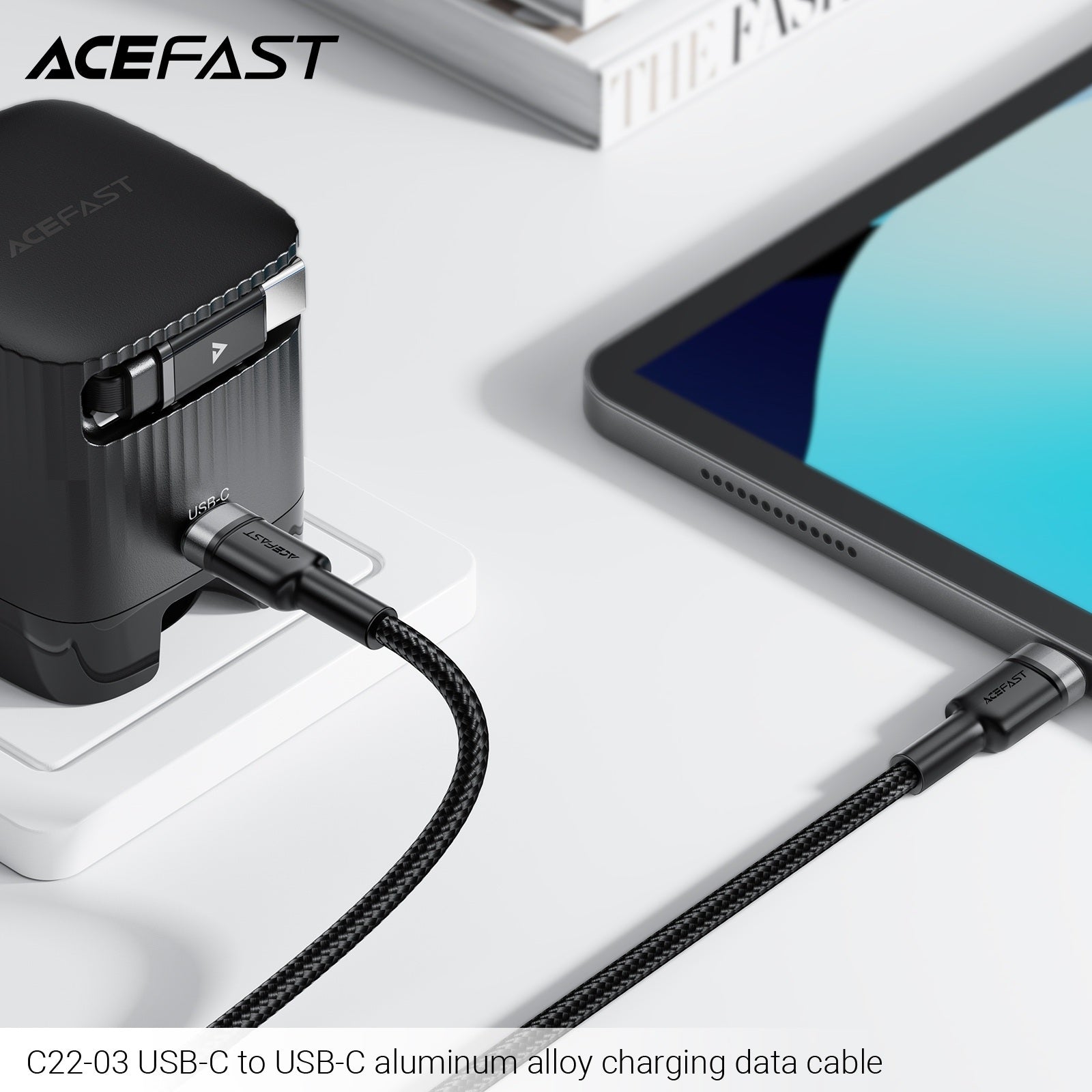 ACEFAST C22-03 USB-C To USB-C Aluminum Alloy Charging Data Cable