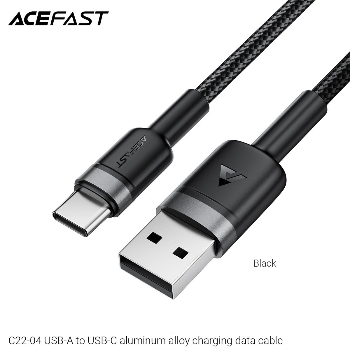 ACEFAST C22-04 USB-A to USB-C Aluminum Alloy Charging Data Cable