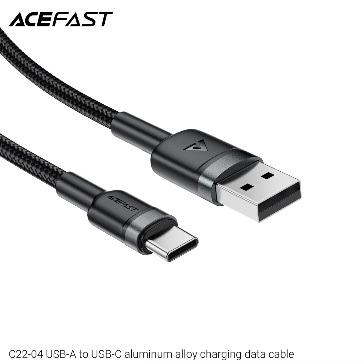 ACEFAST C22-04 USB-A to USB-C Aluminum Alloy Charging Data Cable