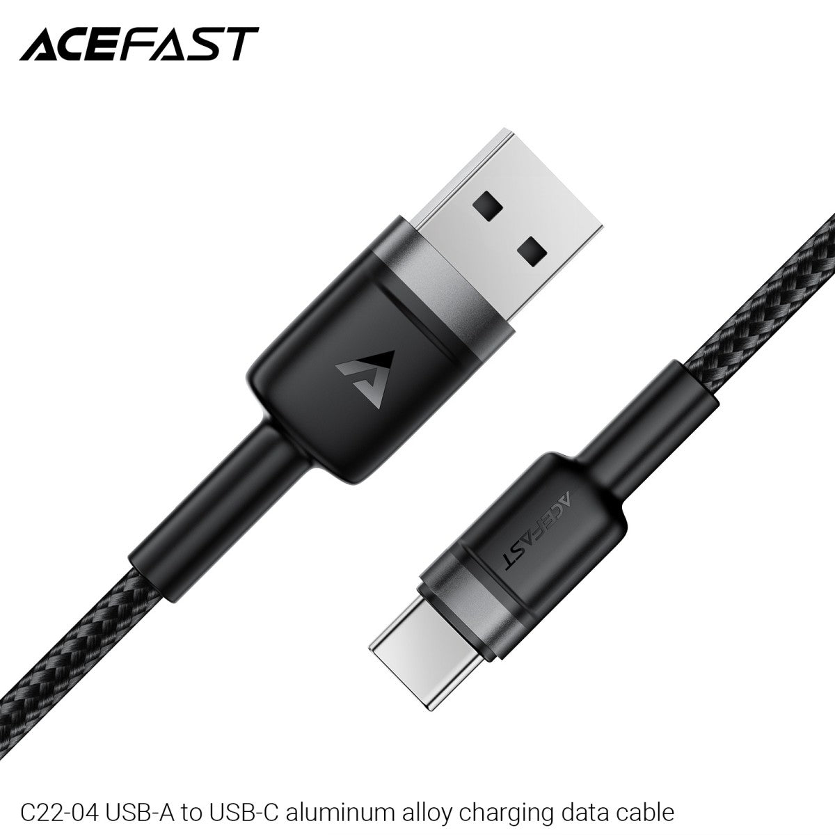ACEFAST C22-04 USB-A to USB-C Aluminum Alloy Charging Data Cable