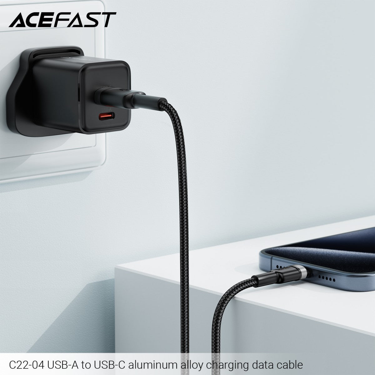 ACEFAST C22-04 USB-A to USB-C Aluminum Alloy Charging Data Cable