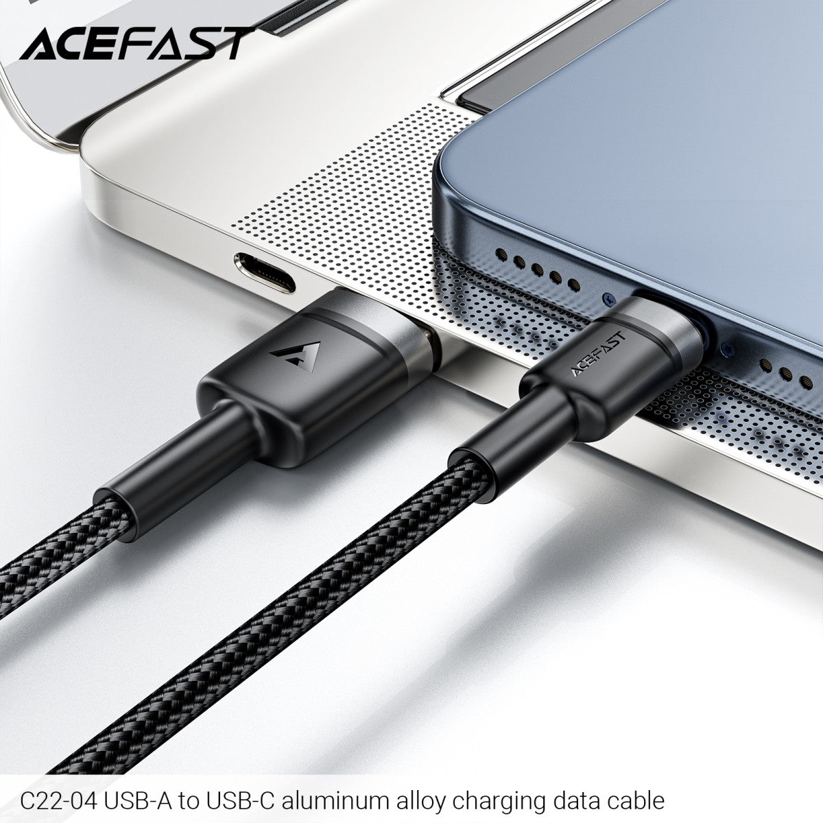 ACEFAST C22-04 USB-A to USB-C Aluminum Alloy Charging Data Cable