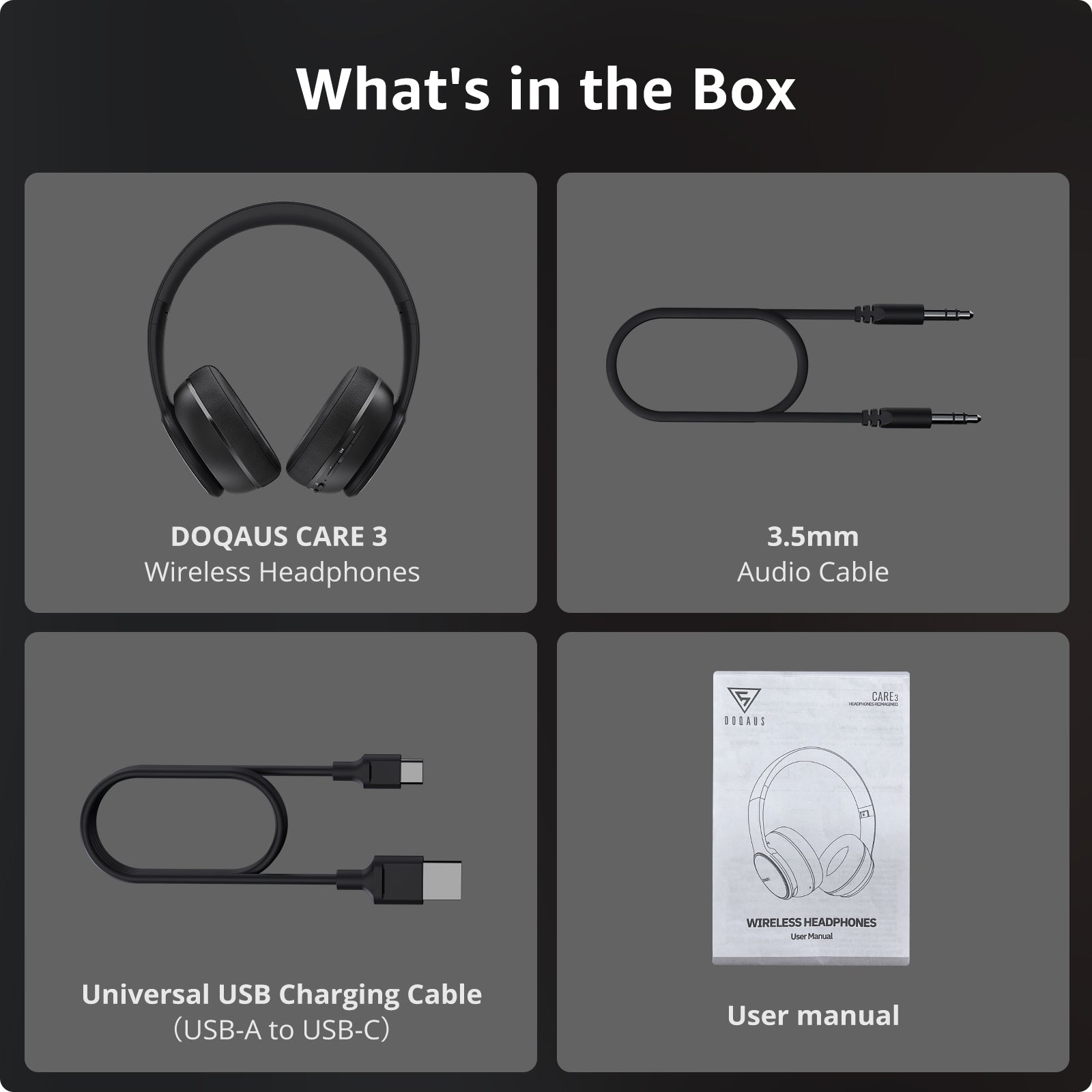 DOQAUS CARE 3 Wireless Headphones