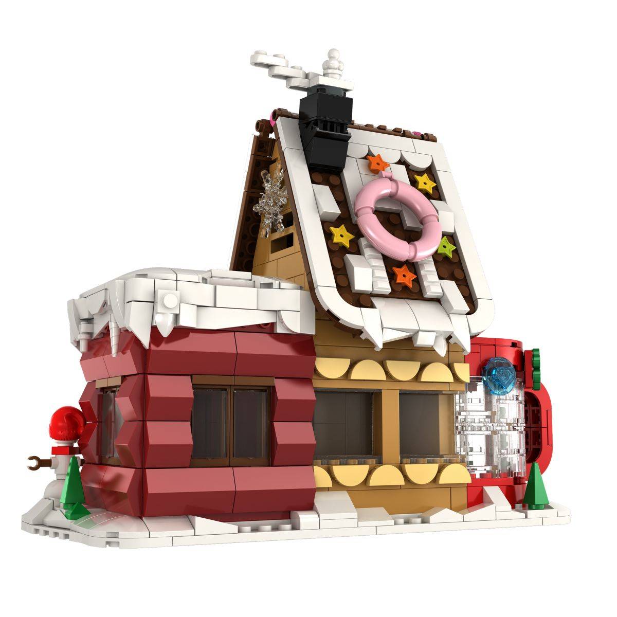 Christmas Cake House Pen Holder Model Building Blocks C0273-DS- Hugmie