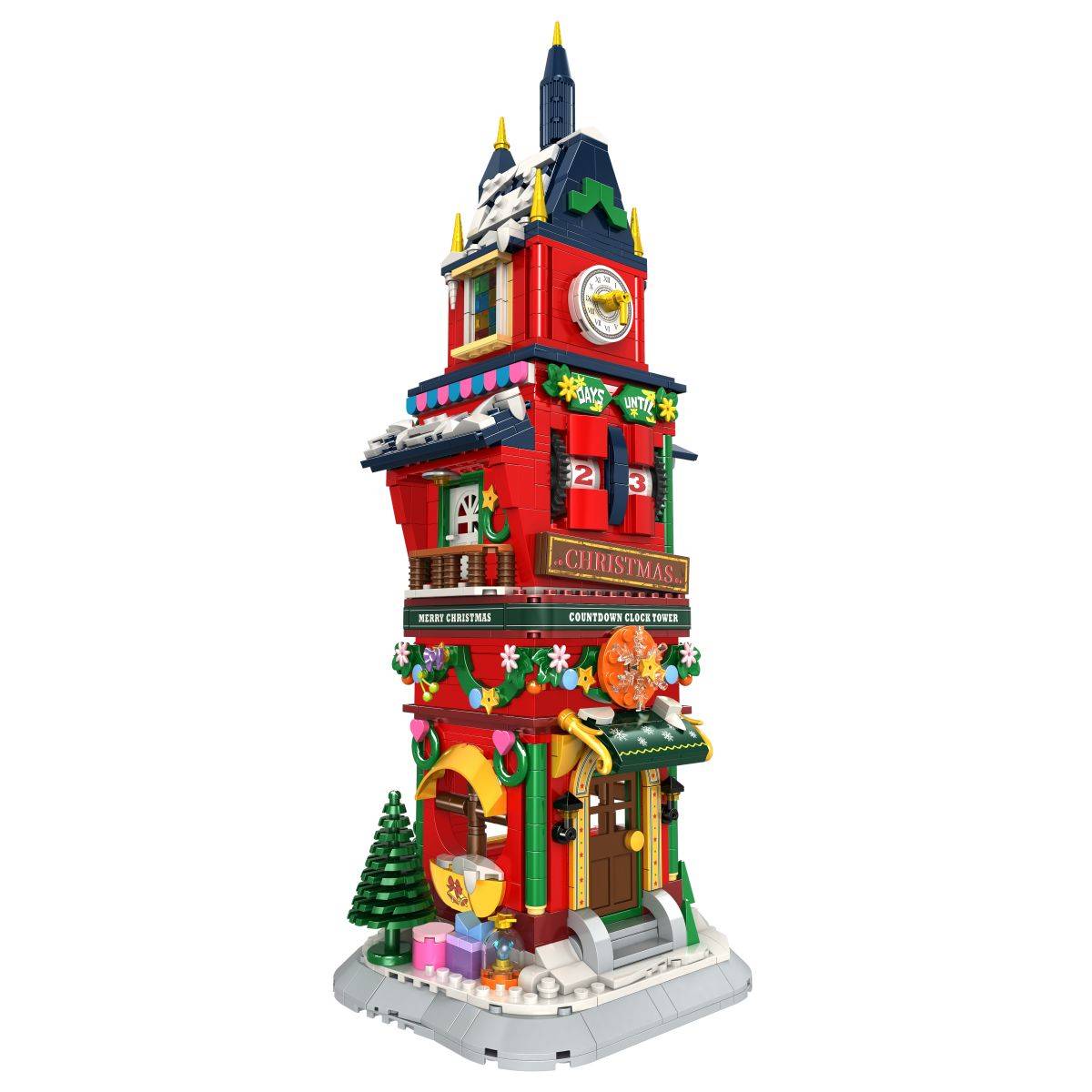 Christmas Countdown Tower Building Blocks C0275-DS - Hugmie