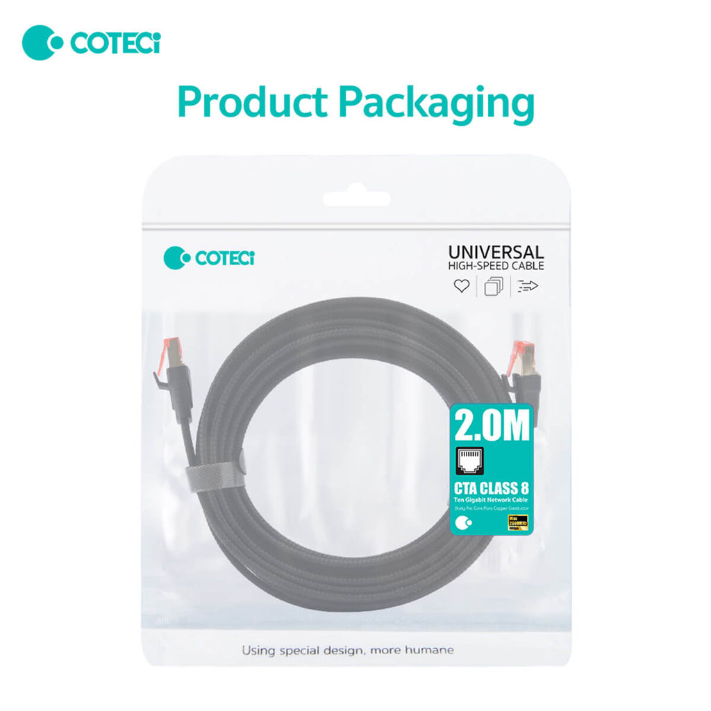 COTECi CTA 8 Class 10 Gigabit Ethernet Cable 5M - 87501 - Hugmie