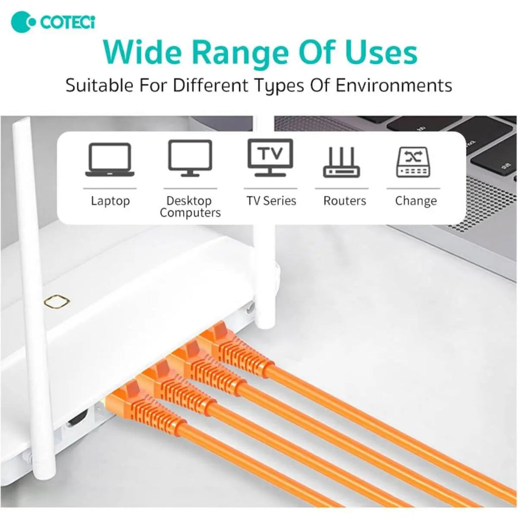 Coteci CTA8 Class 10 Gigabit Ethernet Cable 2M