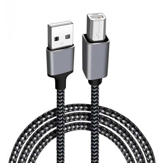 COTECi Nylon Braided USB 2.0 Printer Cable 3M with durable design and reinforced connectors for reliable printing performance.