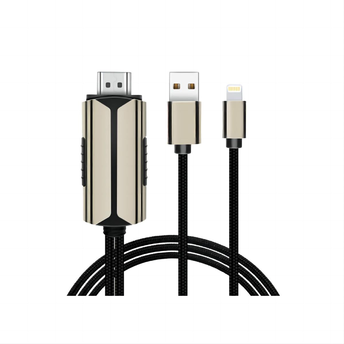 Coteci Lightning to HDMI Cable 1080P 2M