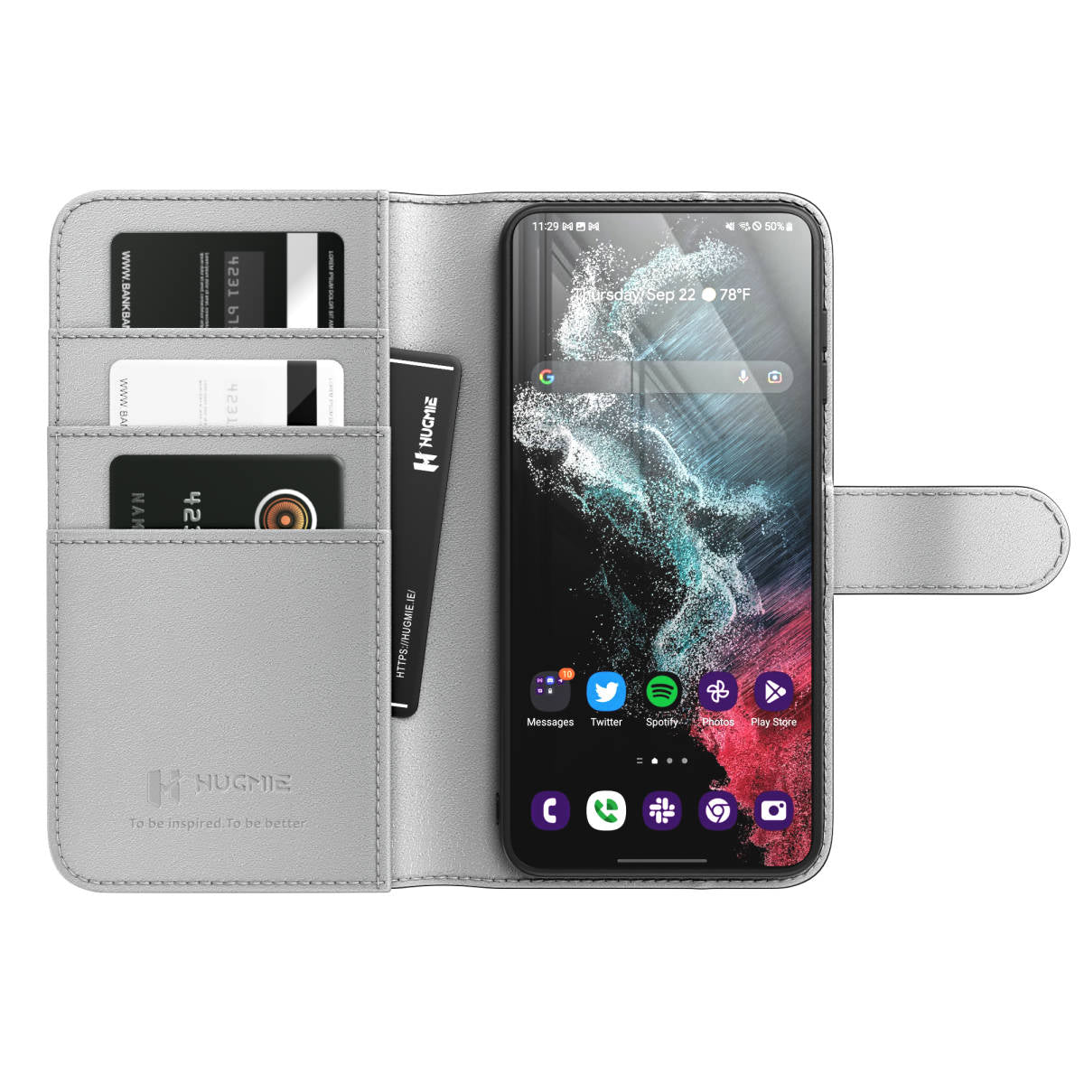Hugmie Hugmie® Classic Series iPhone 14 Pro Max Leather Folio Case