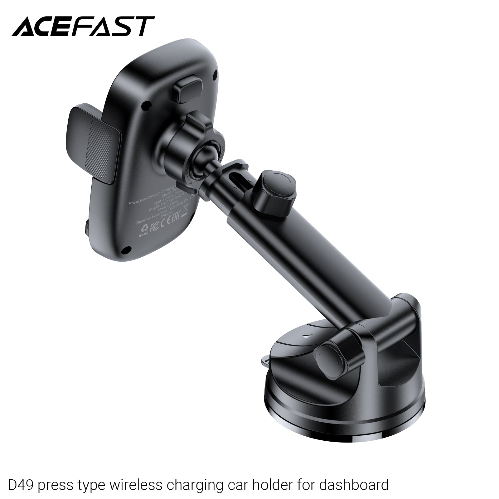 ACEFAST D49 Press Type Wireless Charging Car Holder for Dashboard