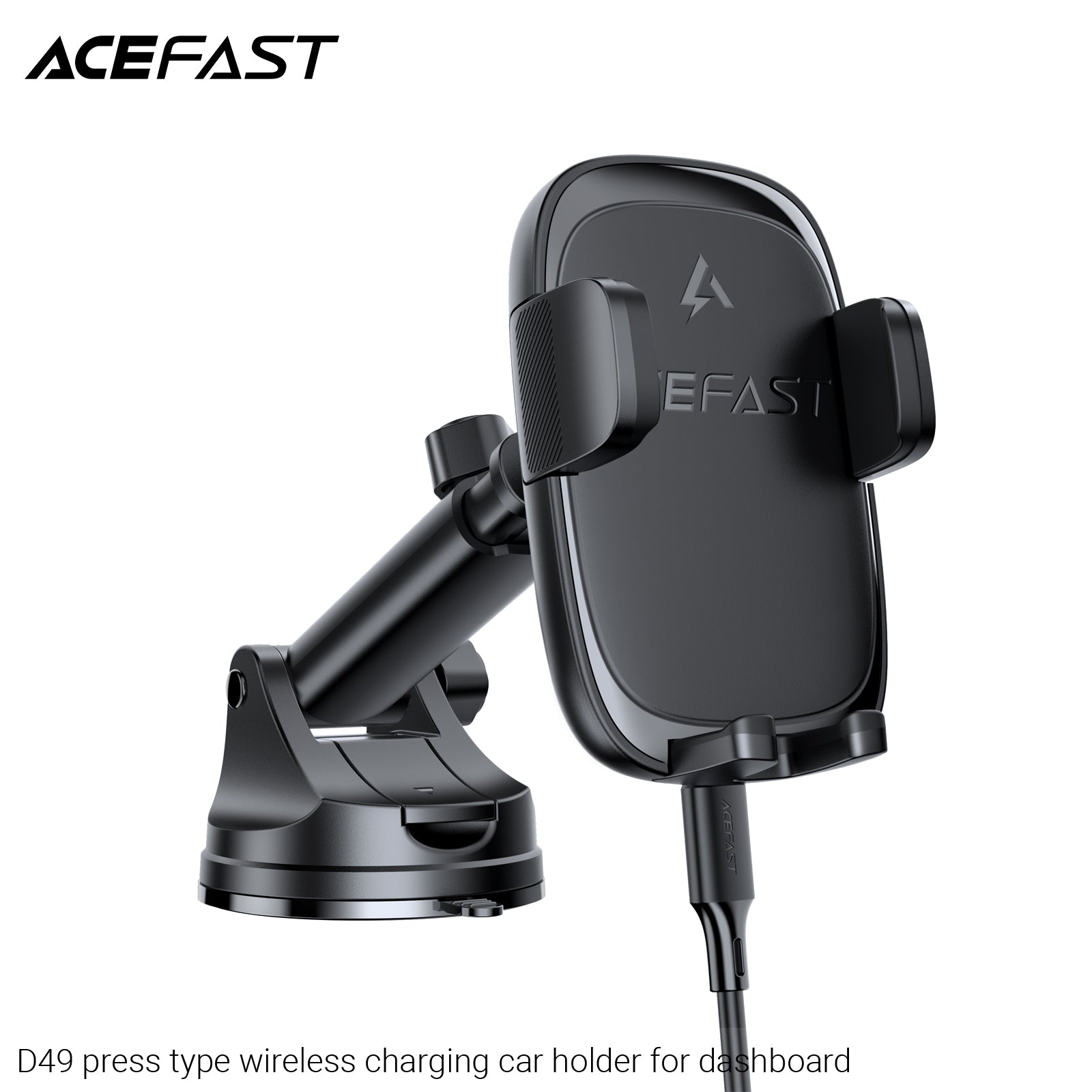 ACEFAST D49 Press Type Wireless Charging Car Holder for Dashboard