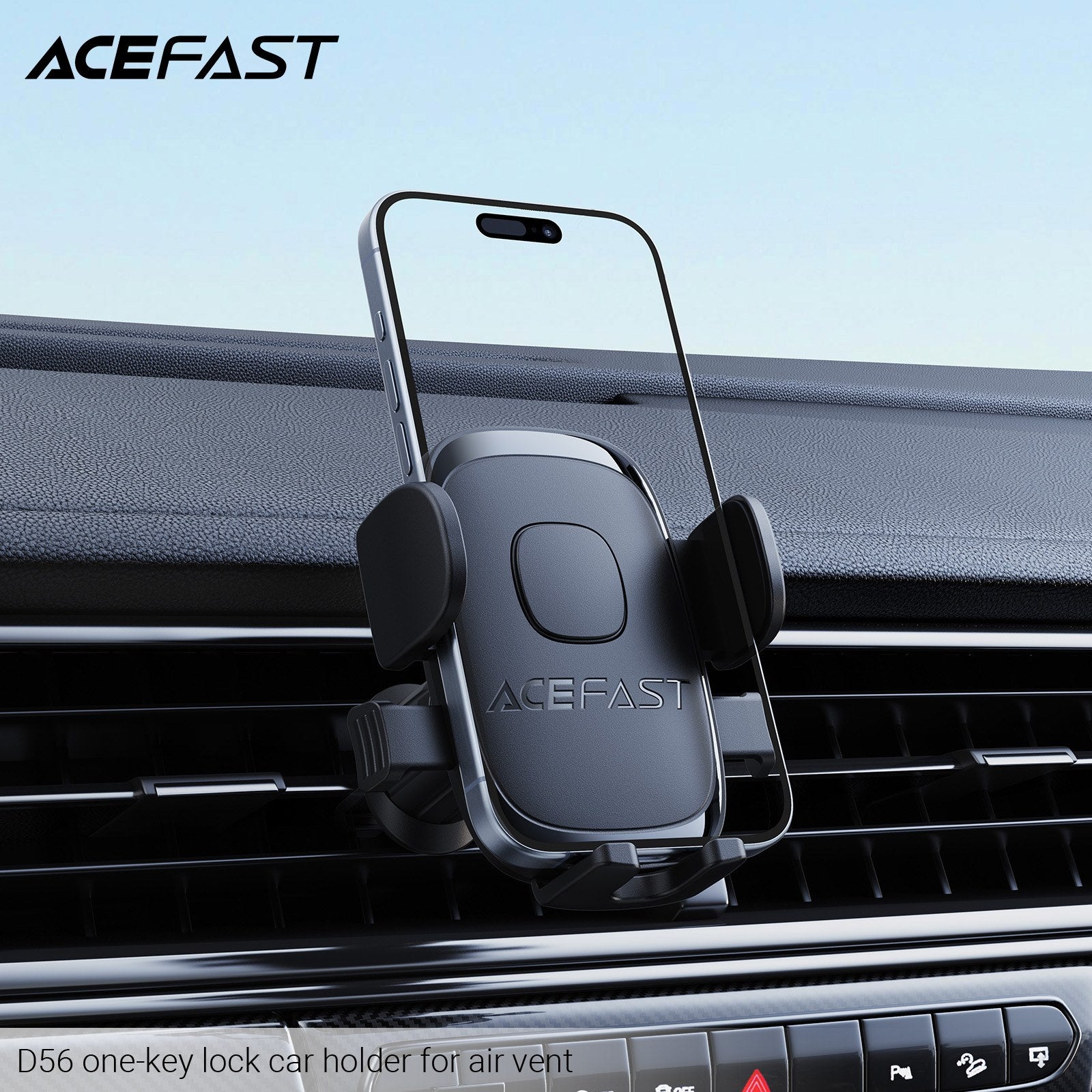 ACEFAST D56 One-Key Lock Car Holder for Air Vent