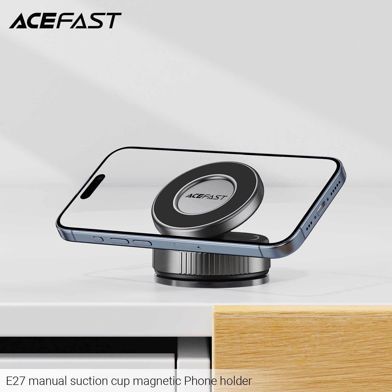 ACEFAST E27 Manual Suction Cup Magnetic Phone Holder