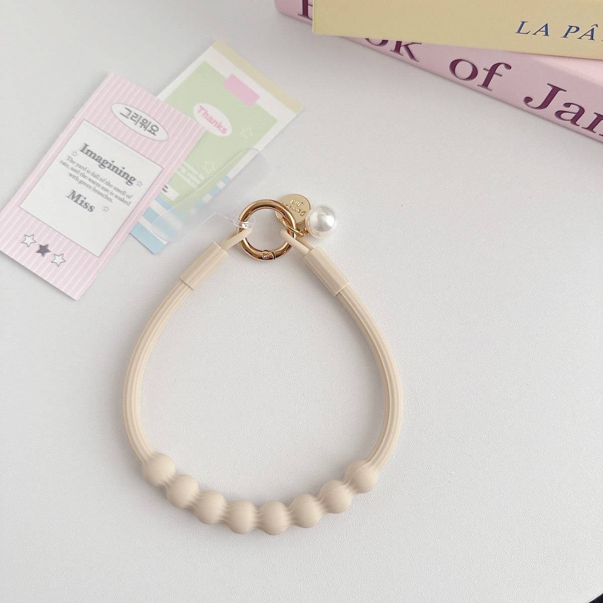 Silicone Beaded Universal Phone Wrist Lanyard - Hugmie