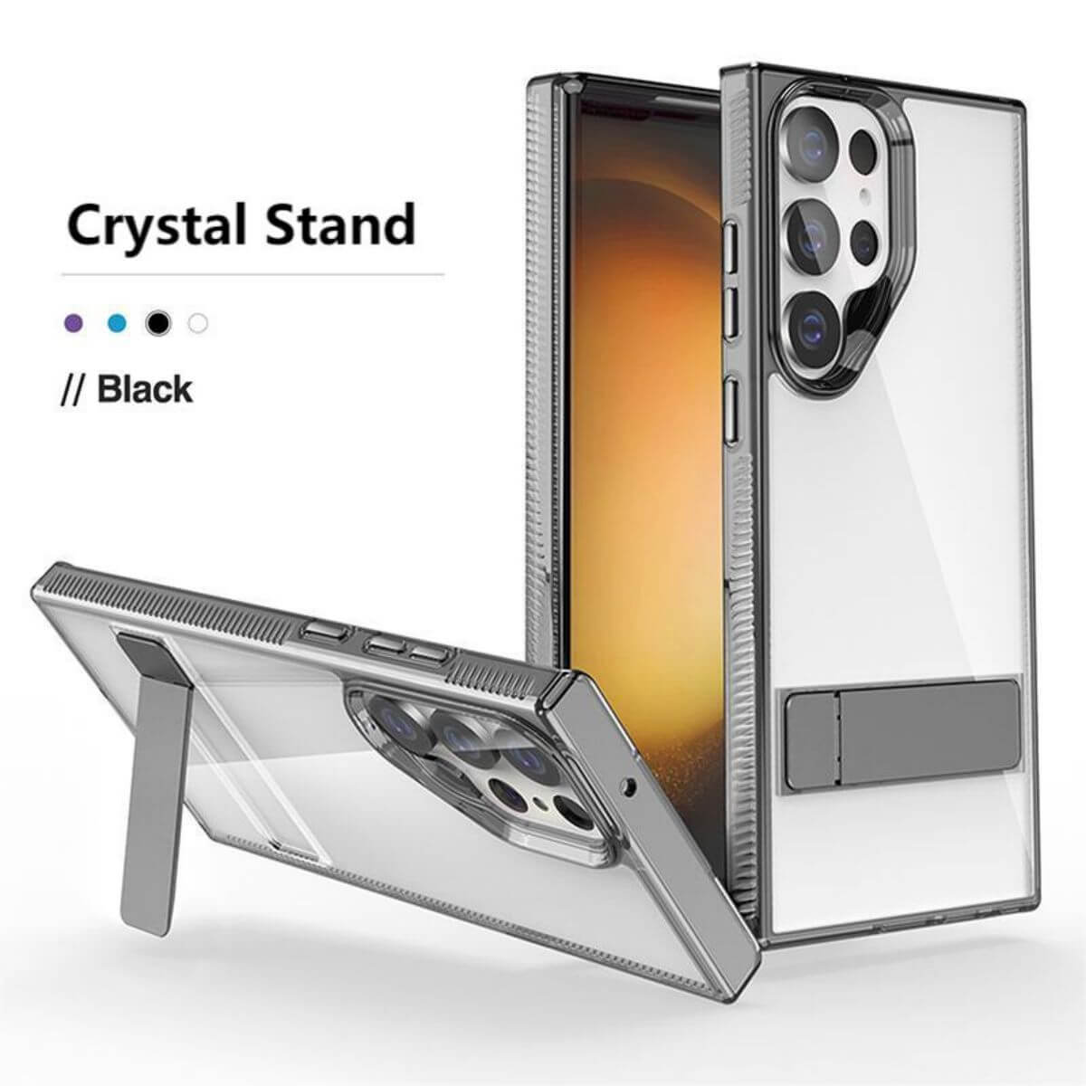 Samsung Galaxy S23 Ultra Stand Case Crystal Clear | hugmie
