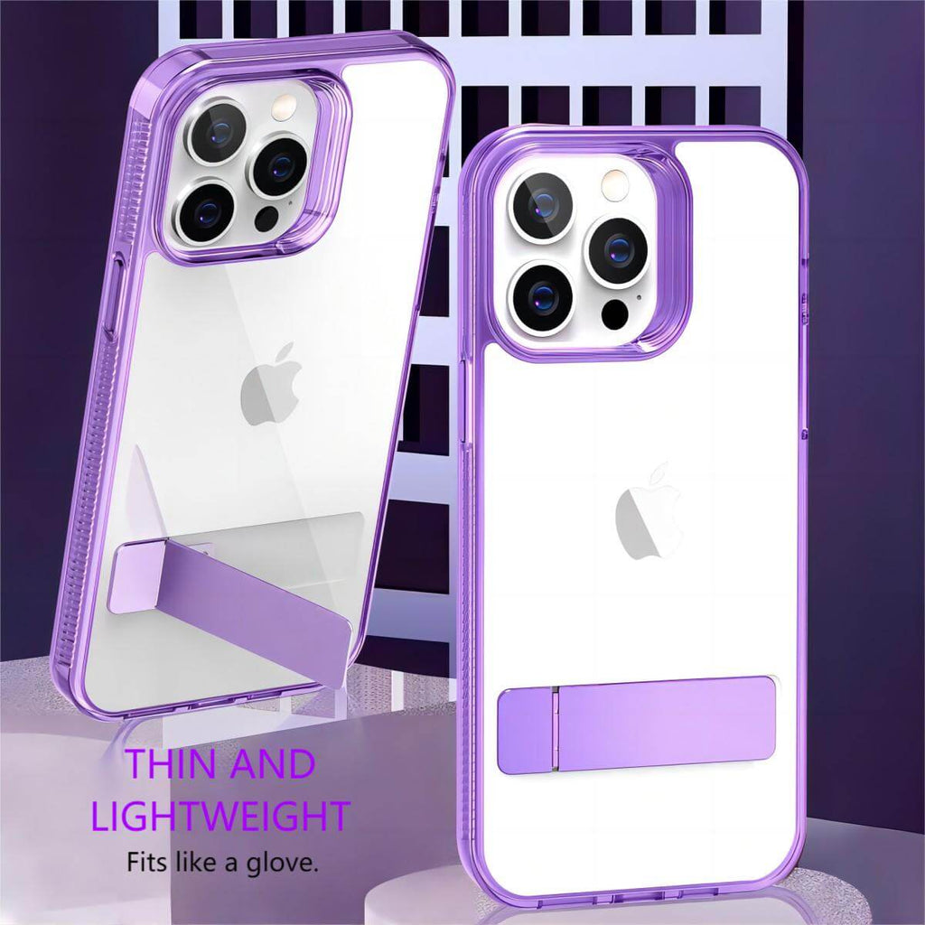 iPhone 13 Pro/13 Pro Max Stand Case Crystal Clear | Hugmie