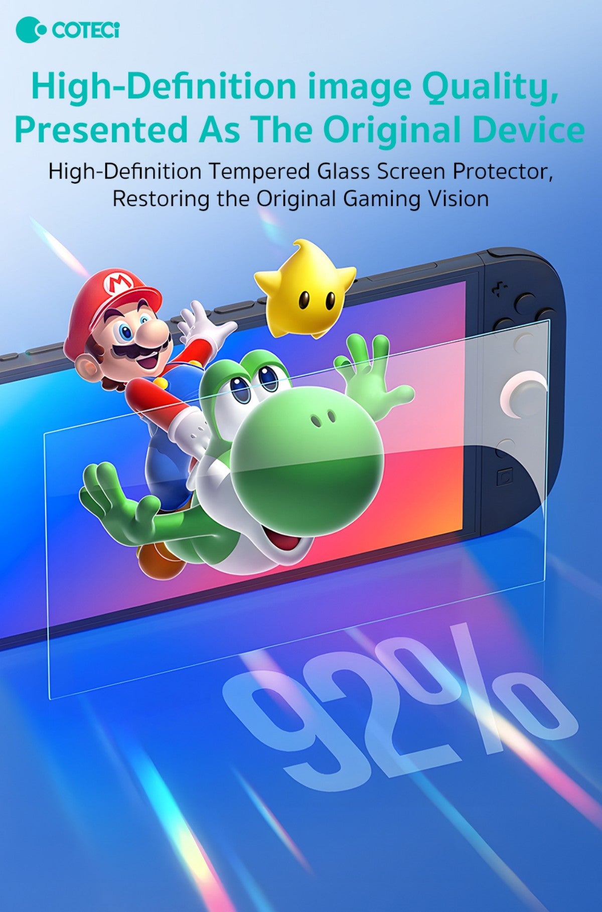 COTECi GA-002 Switch2 HD Screen Protector 2-Piece Set