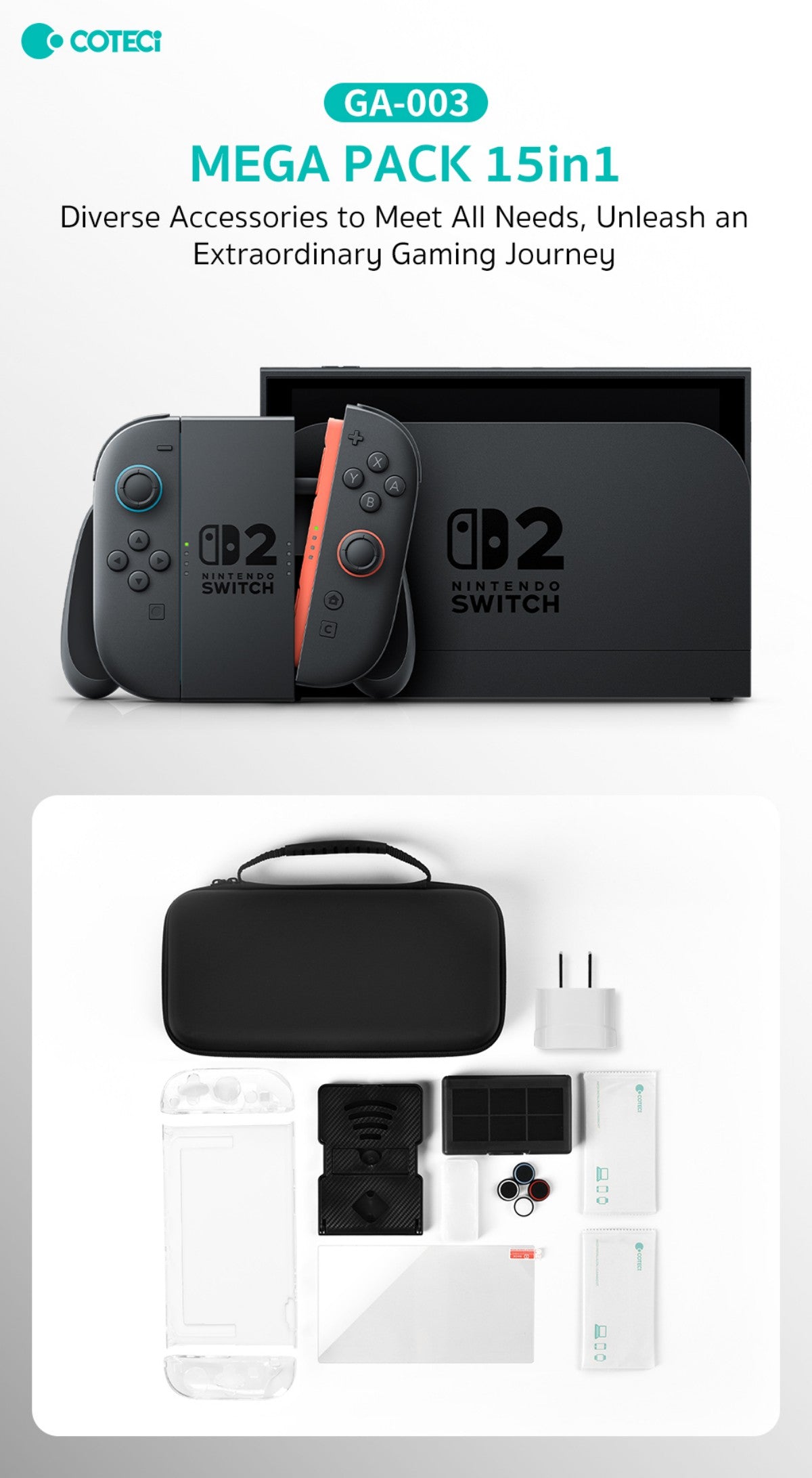 COTECi GA-003 Switch2 15-in-1 Gift Pack