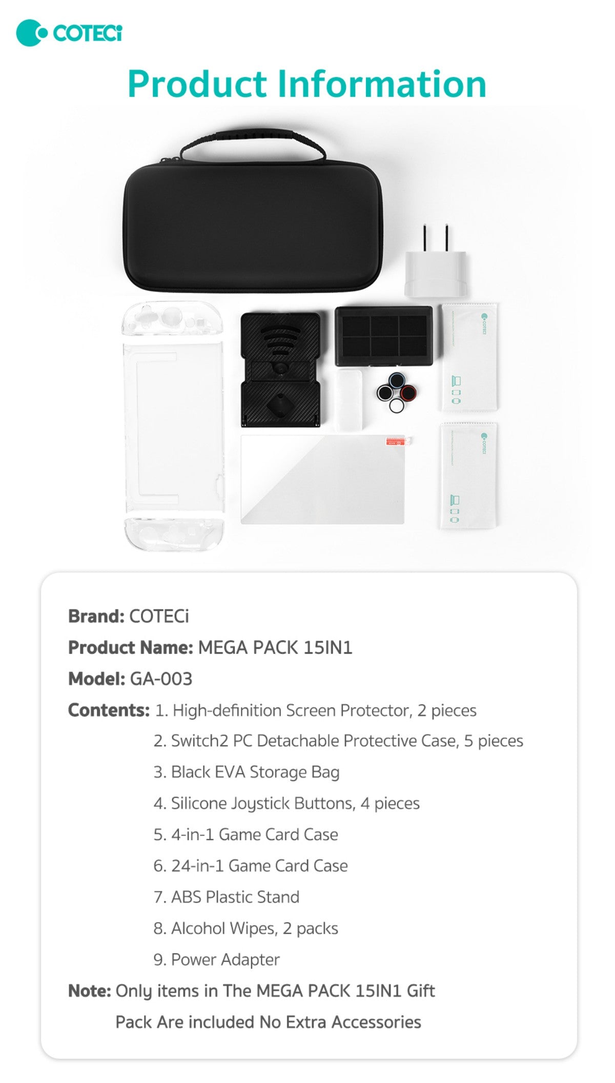 COTECi GA-003 Switch2 15-in-1 Gift Pack