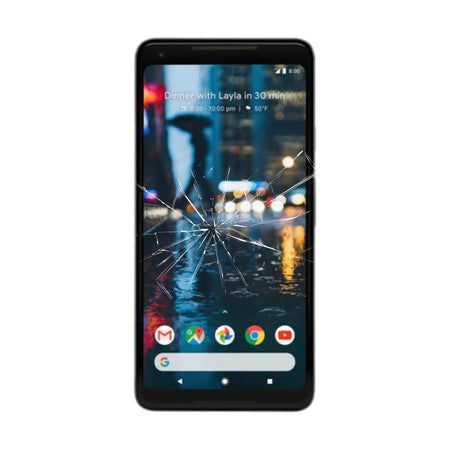 Fast & reliable Google Pixel 2 XL screen repair at Hugmie. Expert service with Grade A parts, 1-hour repair time, and a 3-month warranty.