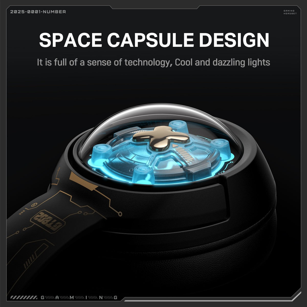 ONIKUMA GT802 Tri-Mode RGB Gaming Headset – 2.4GHz/Bluetooth/Wired