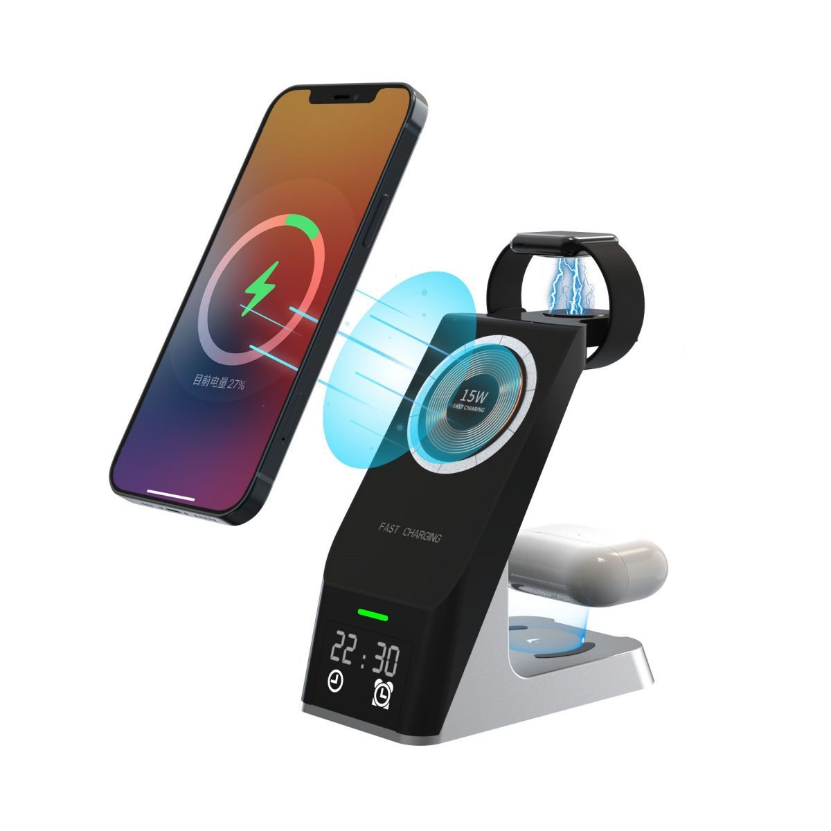 H27 Magnetic 6 in 1 Wireless Charger - Hugmie