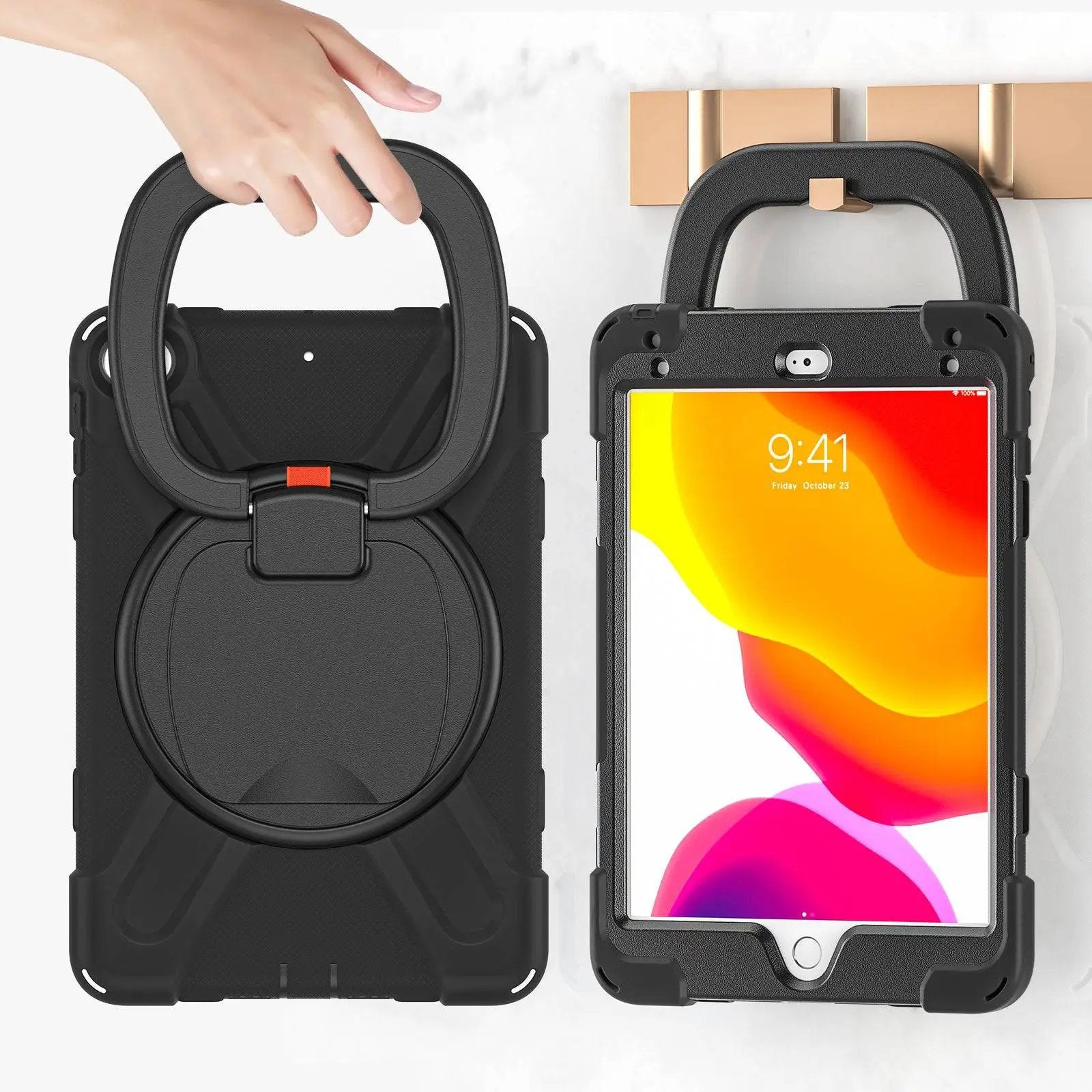 Pirate Kids iPad Mini Protective Case with a strong handle for easy carrying and hanging. Designed for iPad Mini 4/5 users.
