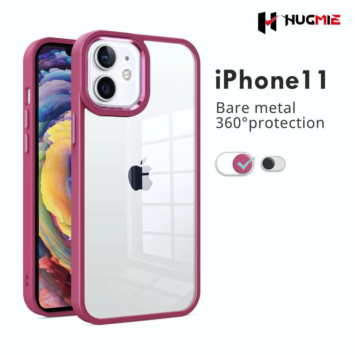 iPhone 11 Clear Case Crystal Shield - Hugmie