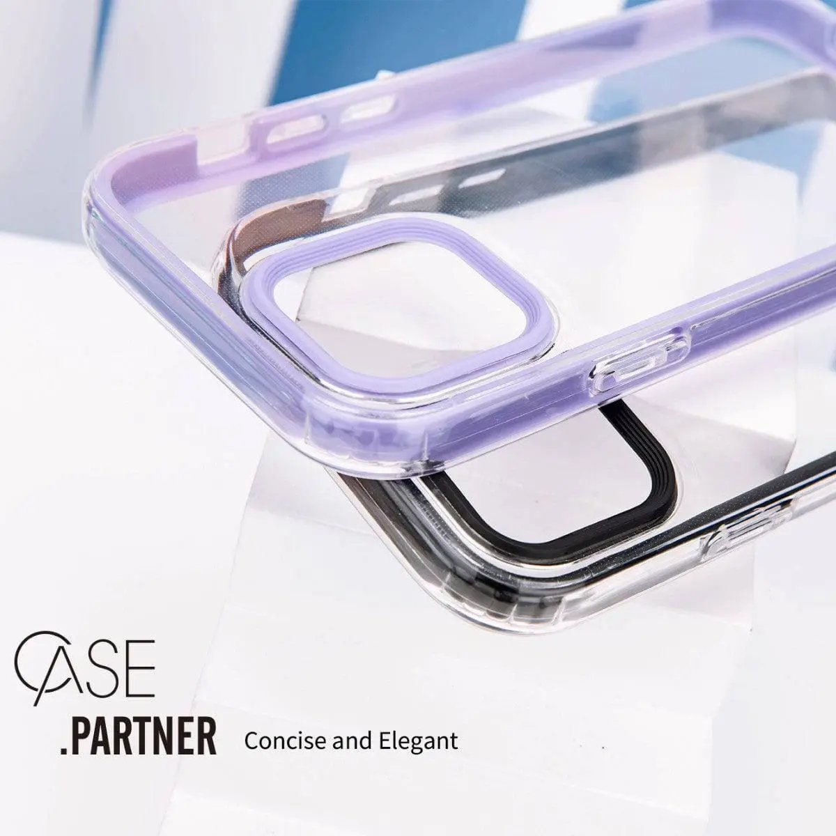 iPhone 12 Clear Case Macaron Shockproof - Hugmie
