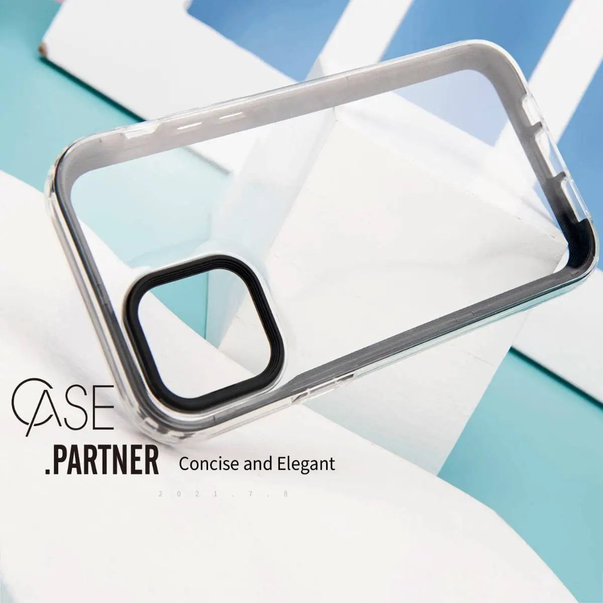 iPhone 12 Mini Clear Case Macaron Shockproof - Hugmie
