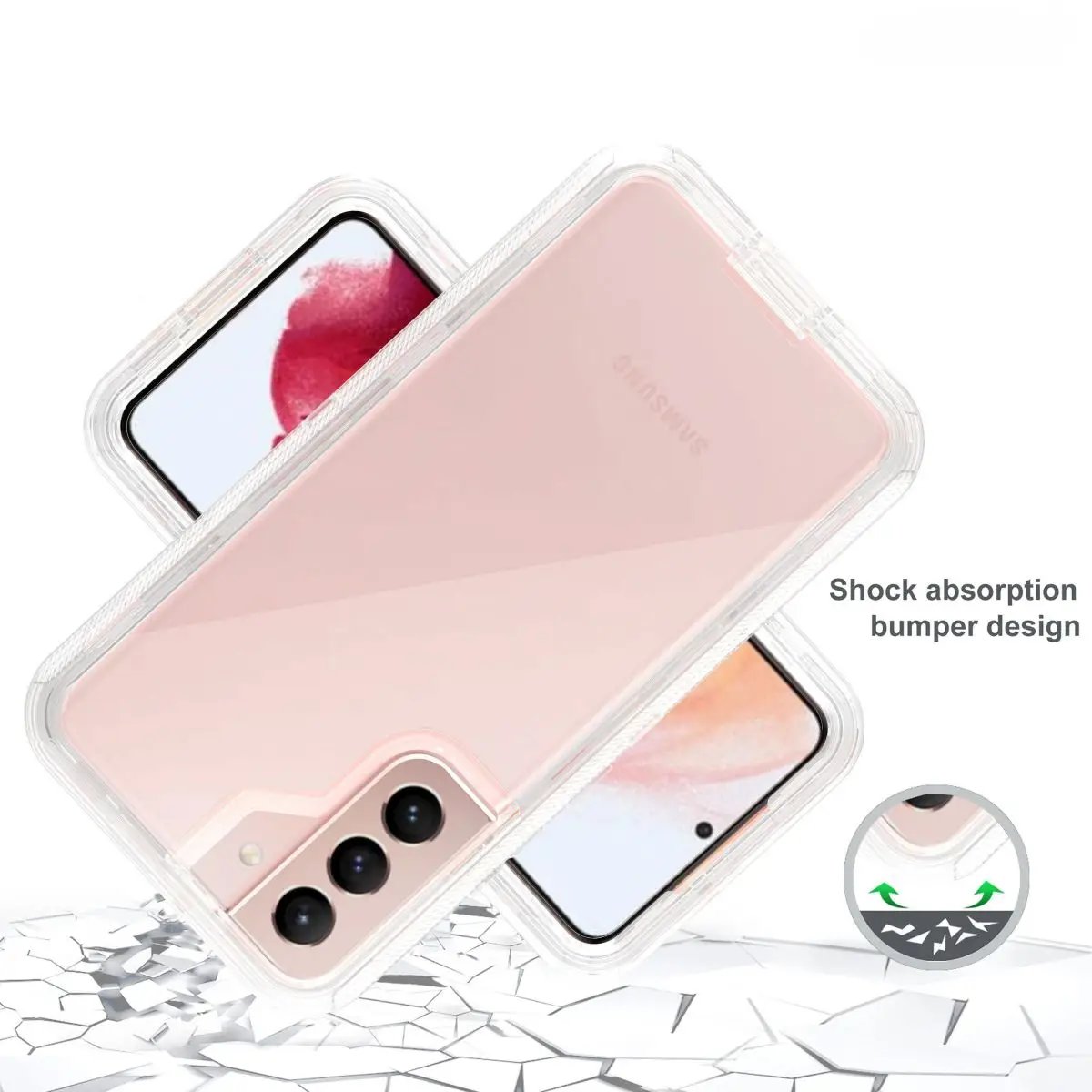 iPhone 13 Pro Clear Case Macaron Shockproof - Hugmie