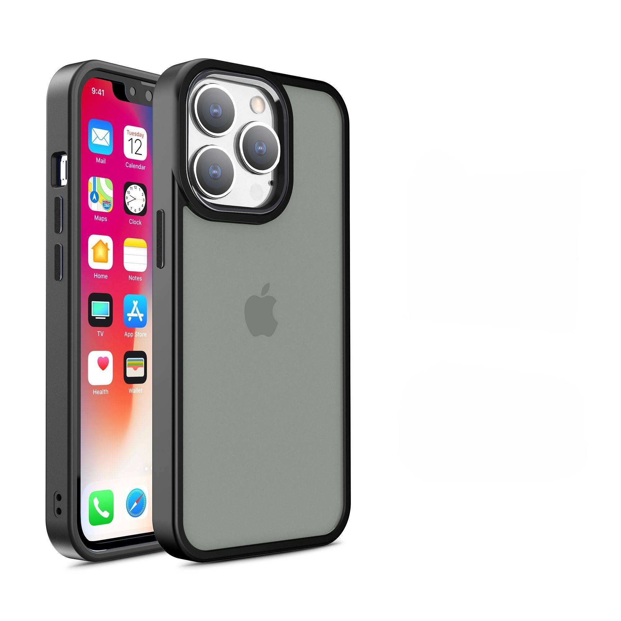 iPhone 13 Pro Matte Case Smart Shield-Black - Hugmie