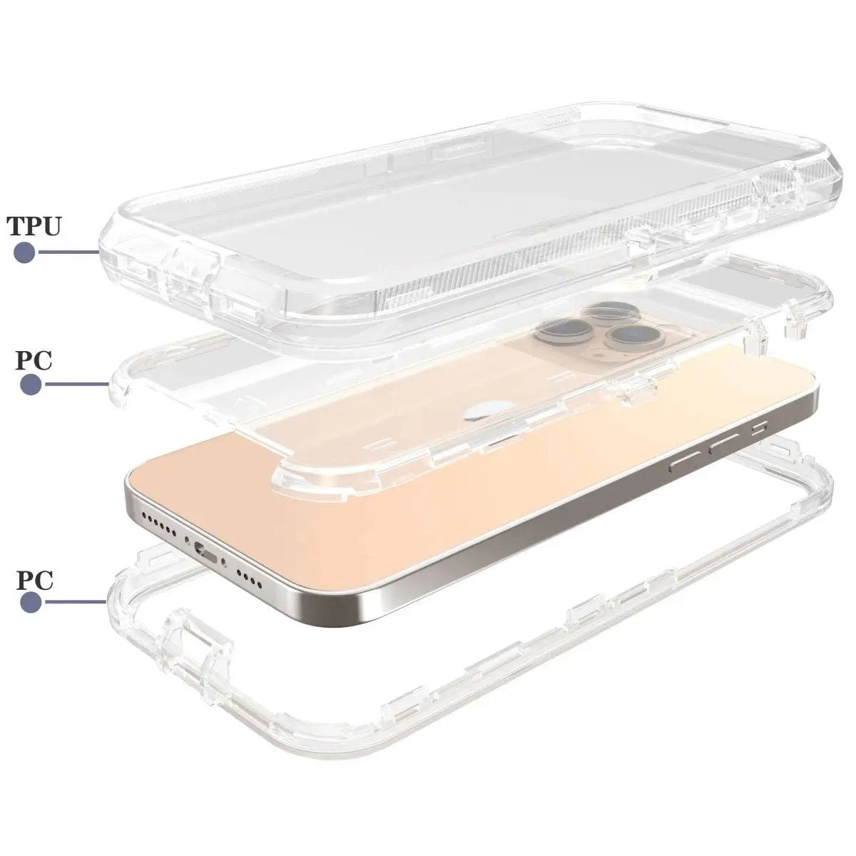 iPhone 13 Pro Max Clear Case Trans Robo - Hugmie