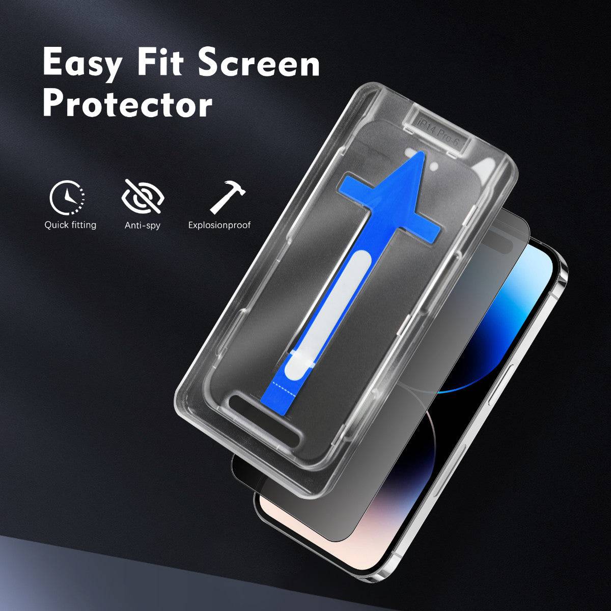 iPhone 11 Pro Max Privacy Screen Protector Tempered Glass 