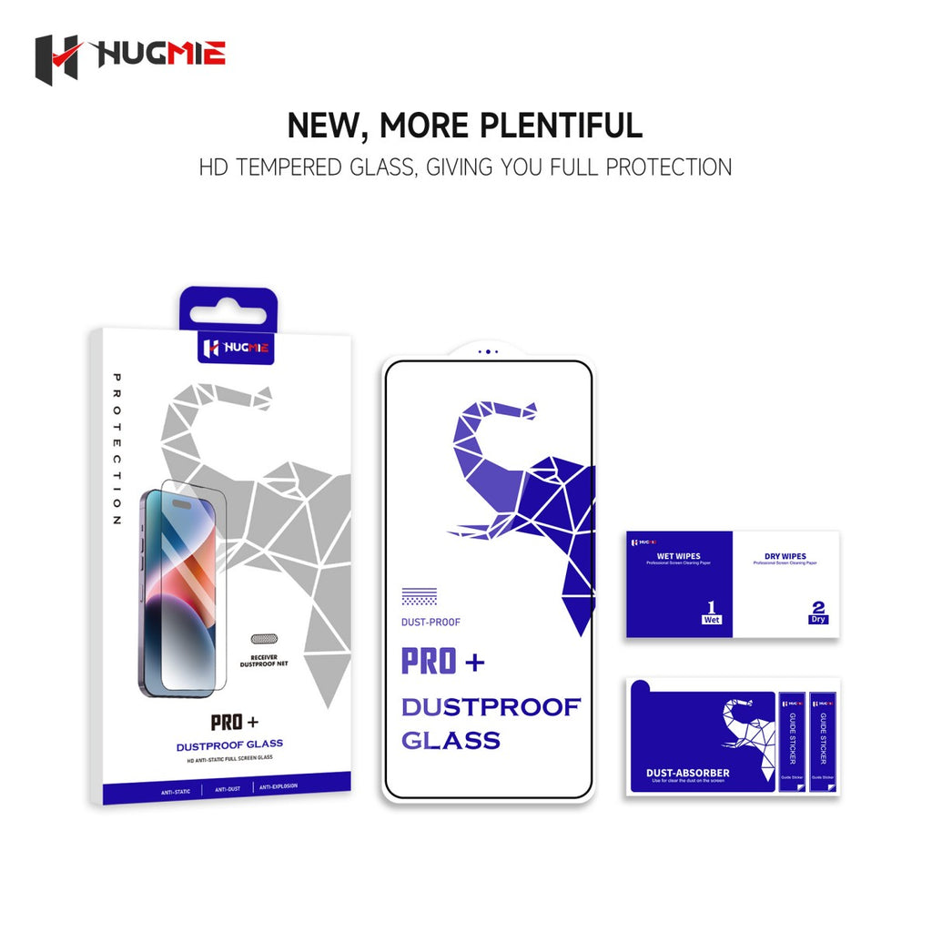 Hugmie® Dustproof Glass Screen Protector for Samsung